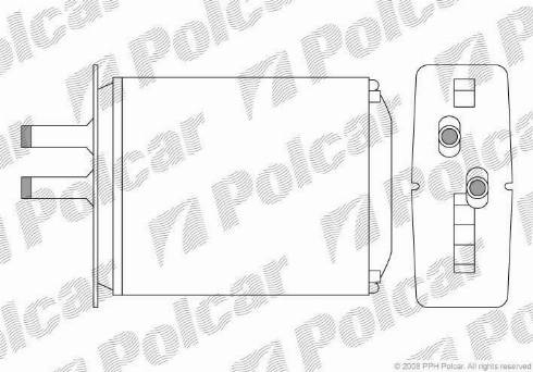 Polcar 3017N8-2 - Heat Exchanger, interior heating autospares.lv