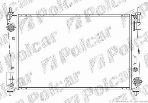 Polcar 3024081X - Radiator, engine cooling autospares.lv