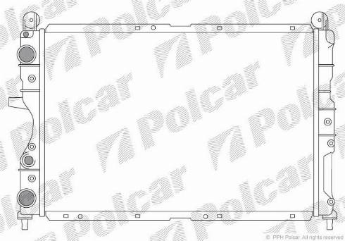 Polcar 302608-3 - Radiator, engine cooling autospares.lv