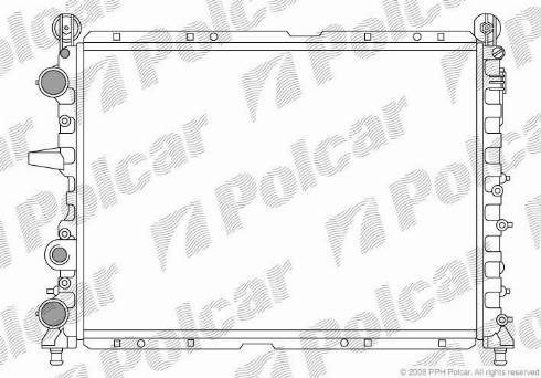 Polcar 302608A5 - Radiator, engine cooling autospares.lv