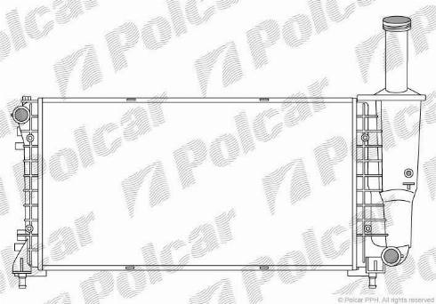 Polcar 302308-5 - Radiator, engine cooling autospares.lv