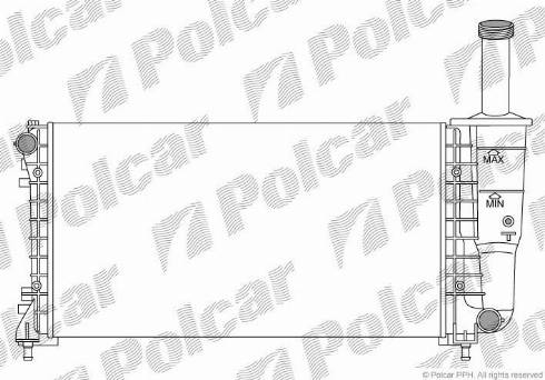 Polcar 302308A5 - Radiator, engine cooling autospares.lv