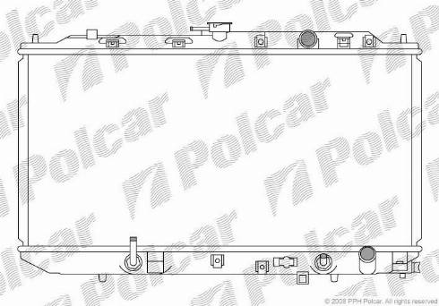 Polcar 380508-9 - Radiator, engine cooling autospares.lv