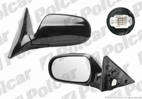 Polcar 3810525M - Outside Mirror autospares.lv