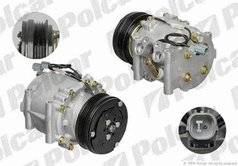 Polcar 3810KS-1 - Compressor, air conditioning autospares.lv