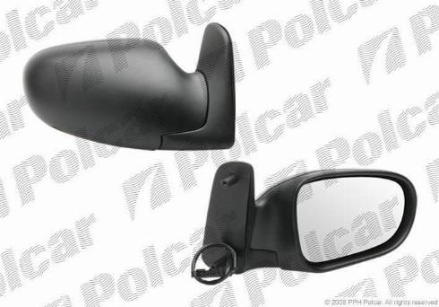 Polcar 3240524M - Outside Mirror autospares.lv