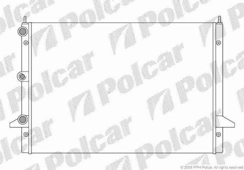 Polcar 3240082X - Radiator, engine cooling autospares.lv