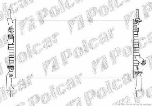 Polcar 3248082X - Radiator, engine cooling autospares.lv