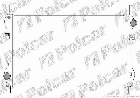 Polcar 324708-1 - Radiator, engine cooling autospares.lv