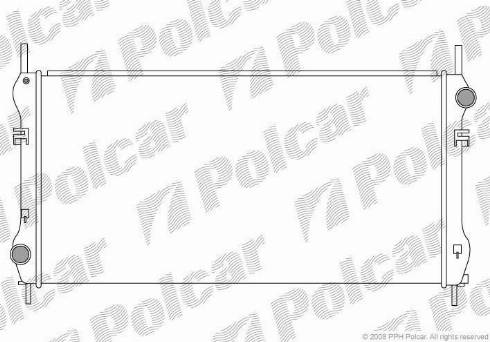 Polcar 3247082X - Radiator, engine cooling autospares.lv