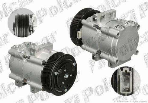 Polcar 3247KS-1 - Compressor, air conditioning autospares.lv