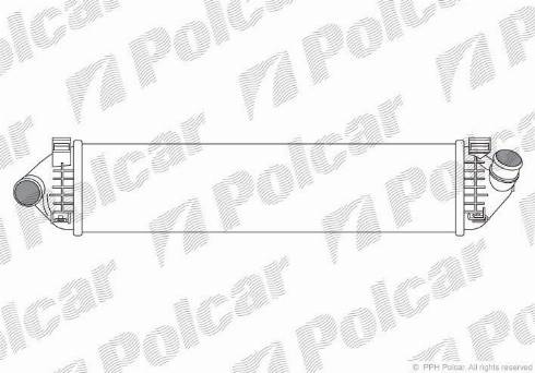 Polcar 3205J81X - Intercooler, charger autospares.lv