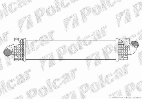 Polcar 3205J8-1 - Intercooler, charger autospares.lv