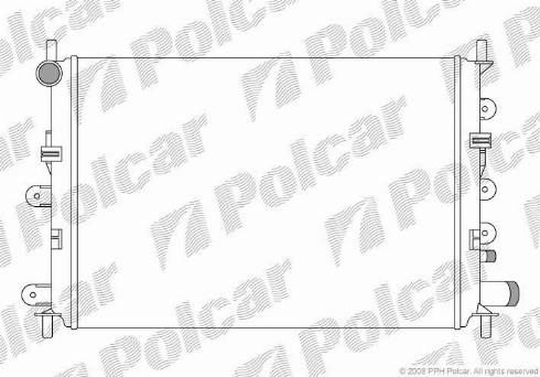 Polcar 320608-8 - Radiator, engine cooling autospares.lv