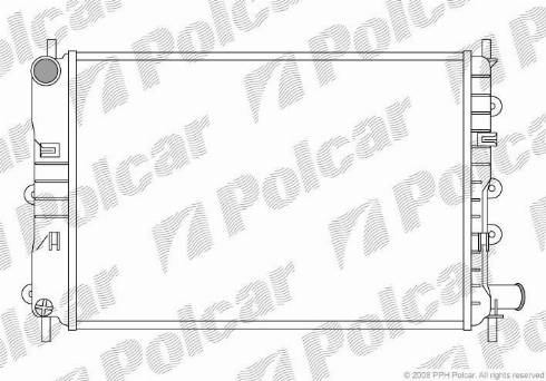 Polcar 320608A4 - Radiator, engine cooling autospares.lv