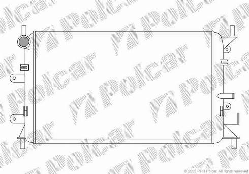 Polcar 320608A1 - Radiator, engine cooling autospares.lv