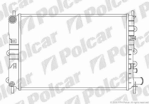 Polcar 320608A3 - Radiator, engine cooling autospares.lv