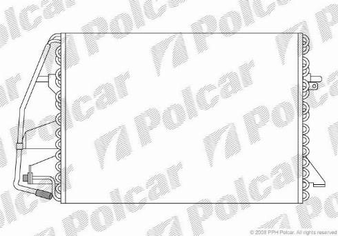 Polcar 3206K8A1 - Condenser, air conditioning autospares.lv