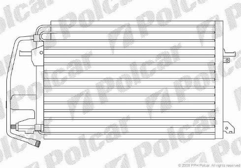 Polcar 3206K8B1 - Condenser, air conditioning autospares.lv