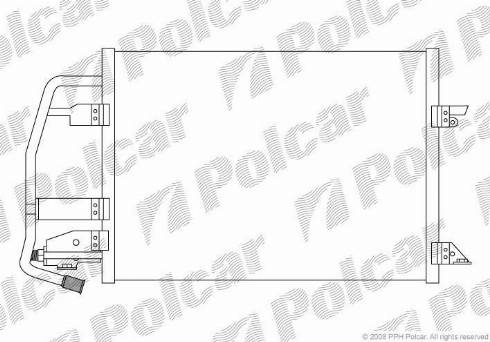 Polcar 3206K8C1 - Condenser, air conditioning autospares.lv