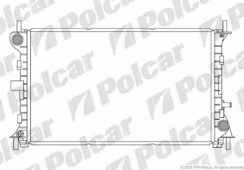 Polcar 3201084X - Radiator, engine cooling autospares.lv