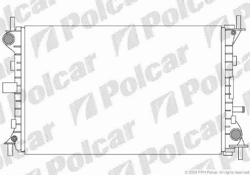 Polcar 3201083X - Radiator, engine cooling autospares.lv