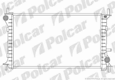 Polcar 3201082X - Radiator, engine cooling autospares.lv