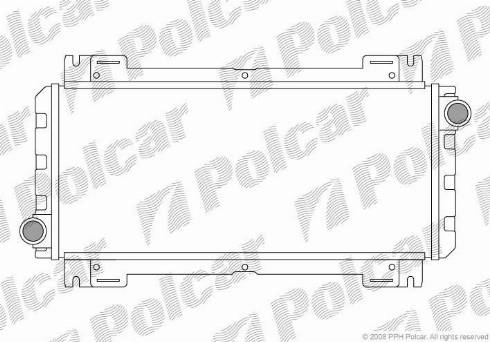 Polcar 320808-1 - Radiator, engine cooling autospares.lv