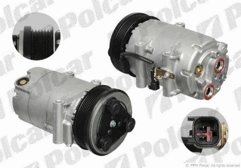 Polcar 3202KS1X - Compressor, air conditioning autospares.lv