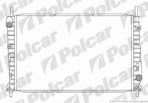 Polcar 3216081X - Radiator, engine cooling autospares.lv