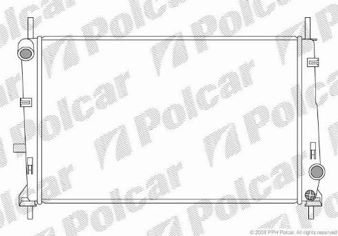 Polcar 321608-1 - Radiator, engine cooling autospares.lv