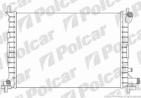 Polcar 3210085X - Radiator, engine cooling autospares.lv