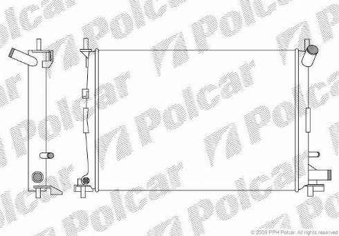 Polcar 321008-5 - Radiator, engine cooling autospares.lv
