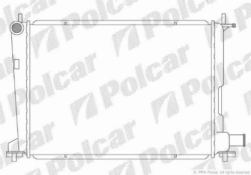 Polcar 321008-2 - Radiator, engine cooling autospares.lv