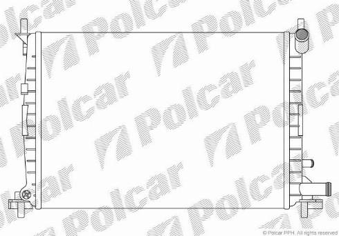 Polcar 321008A5 - Radiator, engine cooling autospares.lv