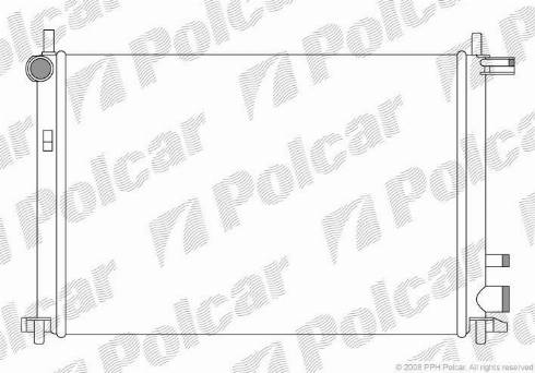 Polcar 321008A1 - Radiator, engine cooling autospares.lv