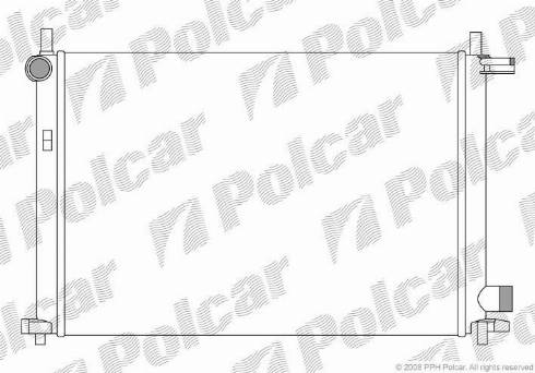 Polcar 321008A3 - Radiator, engine cooling autospares.lv