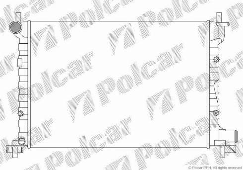 Polcar 321008A2 - Radiator, engine cooling autospares.lv