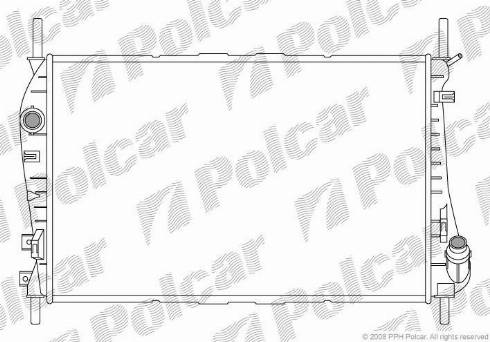 Polcar 321808-4 - Radiator, engine cooling autospares.lv