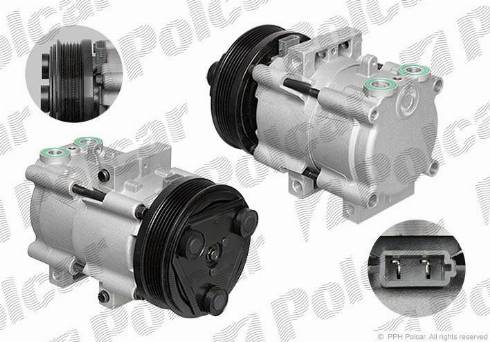 Polcar 3218KS-3 - Compressor, air conditioning autospares.lv