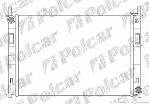 Polcar 321208-2 - Radiator, engine cooling autospares.lv