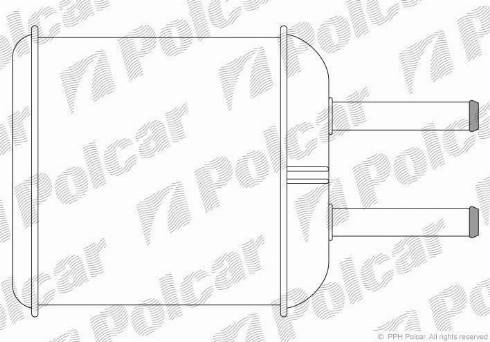 Polcar 2902N81X - Heat Exchanger, interior heating autospares.lv