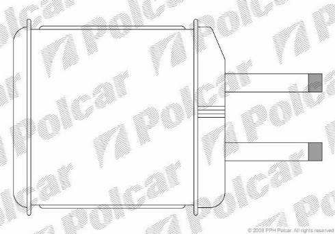 Polcar 2902N8-1 - Heat Exchanger, interior heating autospares.lv