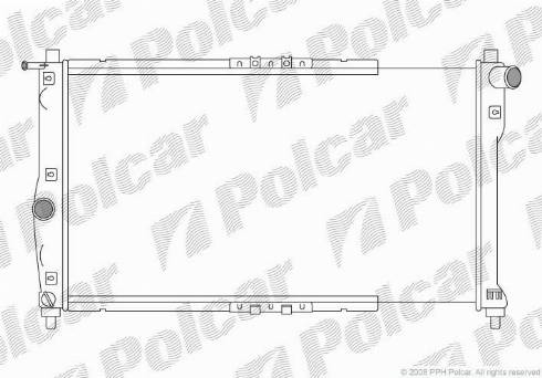 Polcar 292208A1 - Radiator, engine cooling autospares.lv