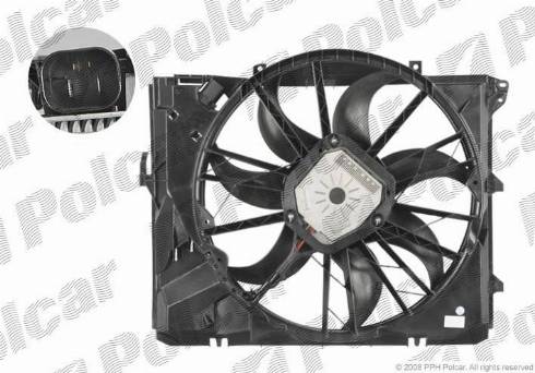 Polcar 204023W2 - Fan, radiator autospares.lv