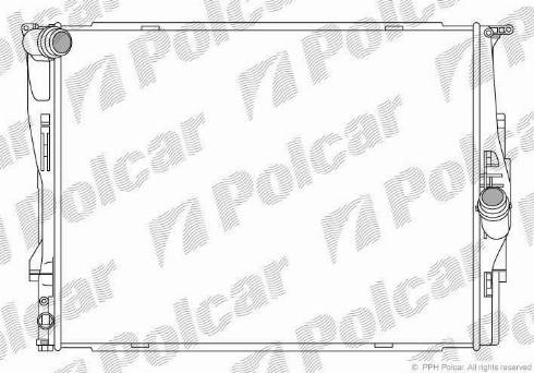 Polcar 200108-4 - Radiator, engine cooling autospares.lv