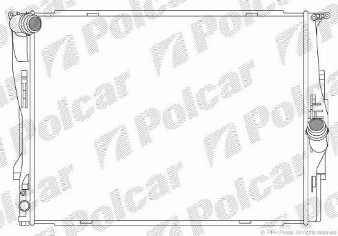 Polcar 200108-5 - Radiator, engine cooling autospares.lv