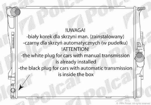 Polcar 200108-3 - Radiator, engine cooling autospares.lv