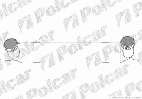 Polcar 2001J8-1 - Intercooler, charger autospares.lv