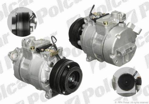 Polcar 2008KS-3 - Compressor, air conditioning autospares.lv